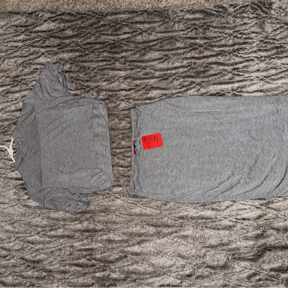 Gray Top & Maxi skirt Set